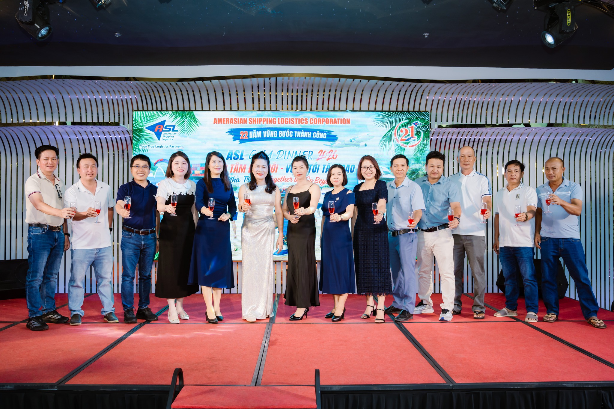  ️GALA DINNER – TEAM BUILDING ASL LOGISTICS 2026 - HÀNH TRÌNH 22 NĂM “ĐỒNG TÂM ĐỔI MỚI – VƯƠN TỚI TẦM CAO"