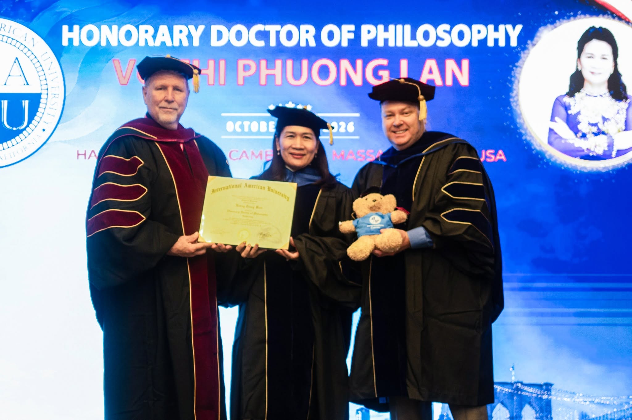 ASL LOGISTICS CHAIRWOMAN & CEO CINDY VO RECEIVES HONORARY DOCTOR OF PHILOSOPHY FROM INTERNATIONAL AMERICAN UNIVERSITY