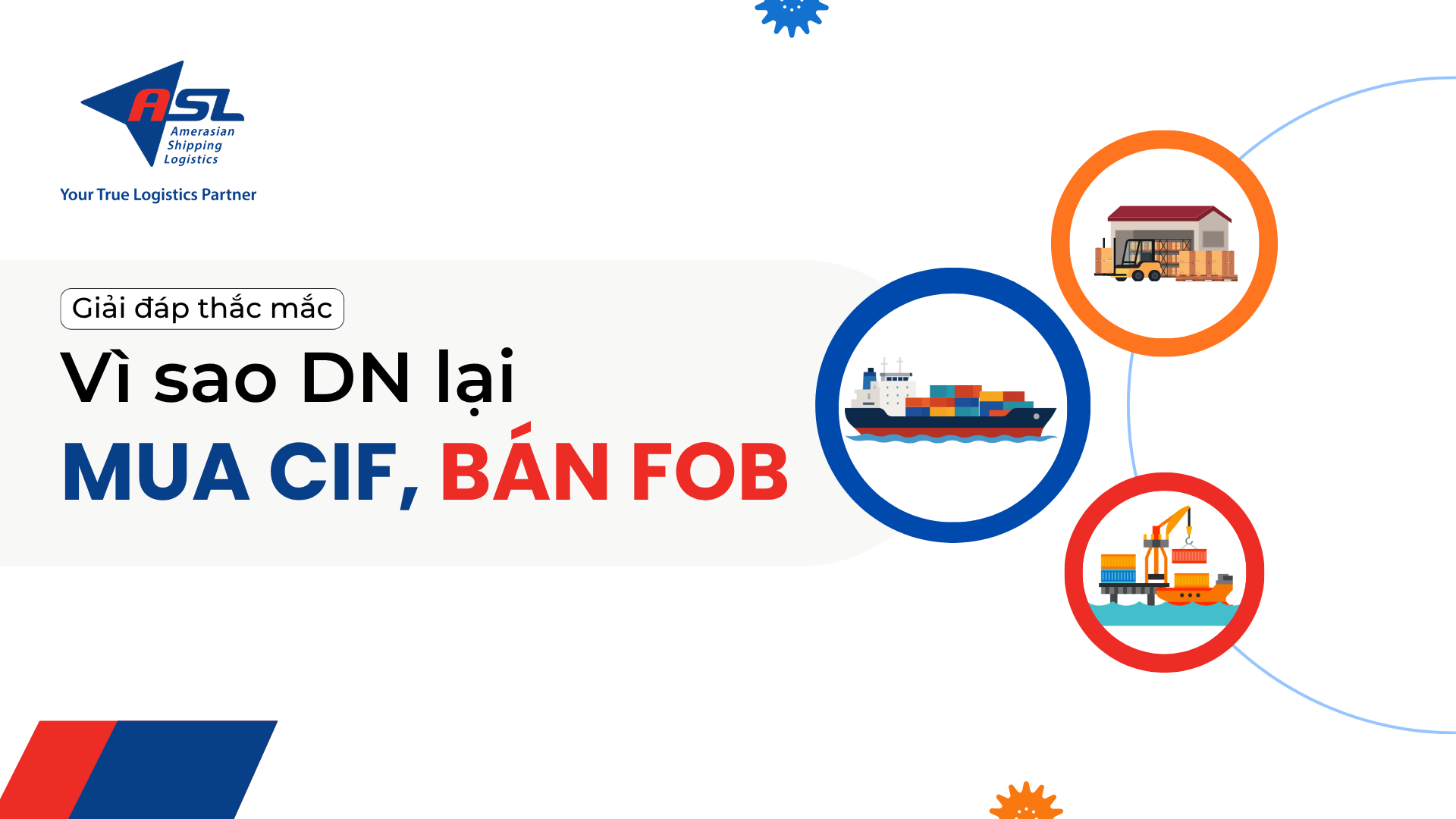 VÌ SAO DOANH NGHIỆP NÊN CHỦ TRƯƠNG MUA CIF, BÁN FOB?