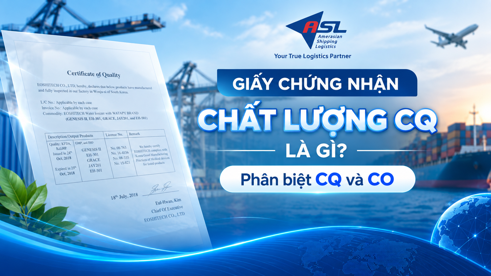 GIẤY CHỨNG NHẬN CHẤT LƯỢNG CQ LÀ GÌ? PHÂN BIỆT CQ VÀ CO