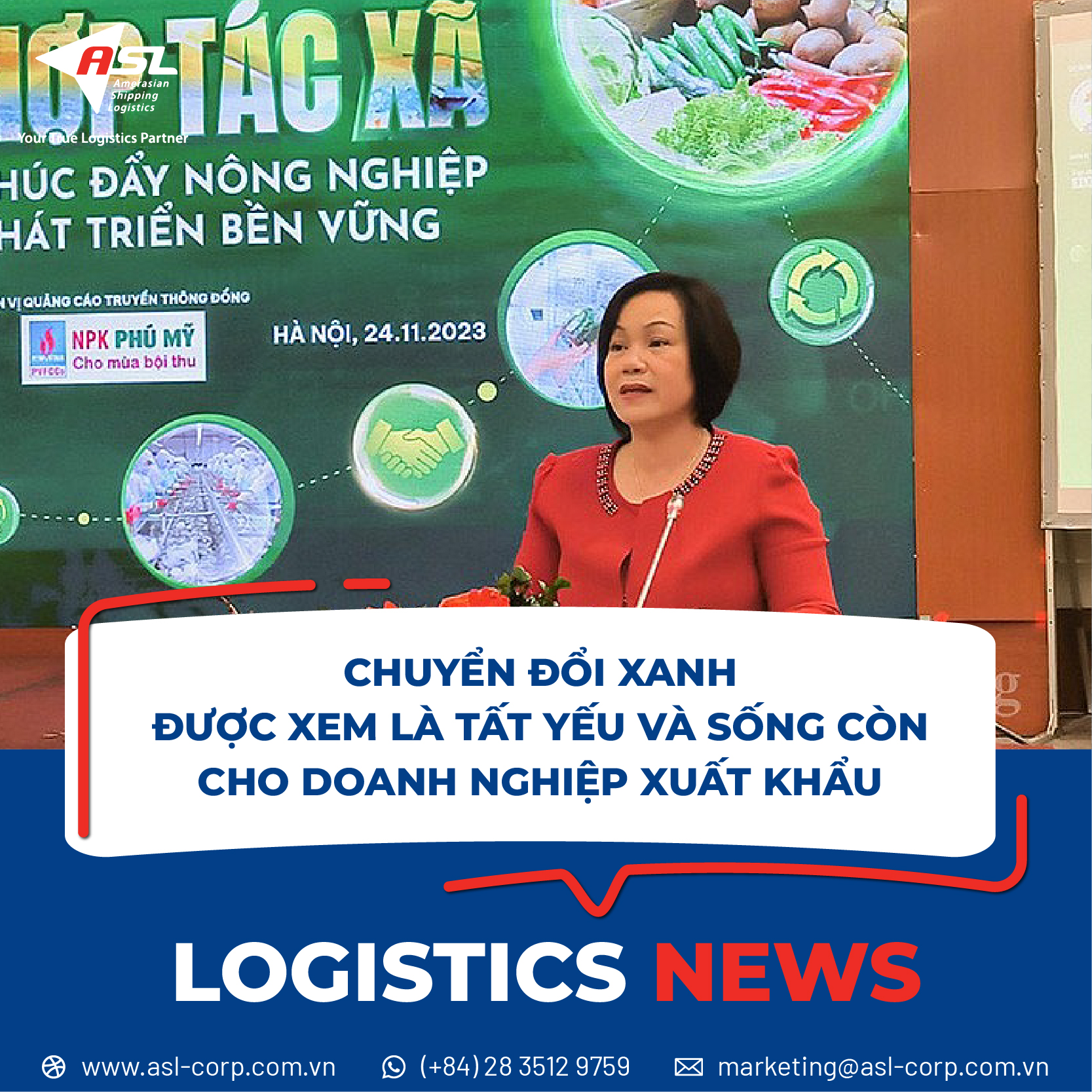 CHUYỂN ĐỔI XANH ĐƯỢC XEM LÀ TẤT YẾU VÀ SỐNG CÒN CHO DOANH NGHIỆP XUẤT KHẨU
