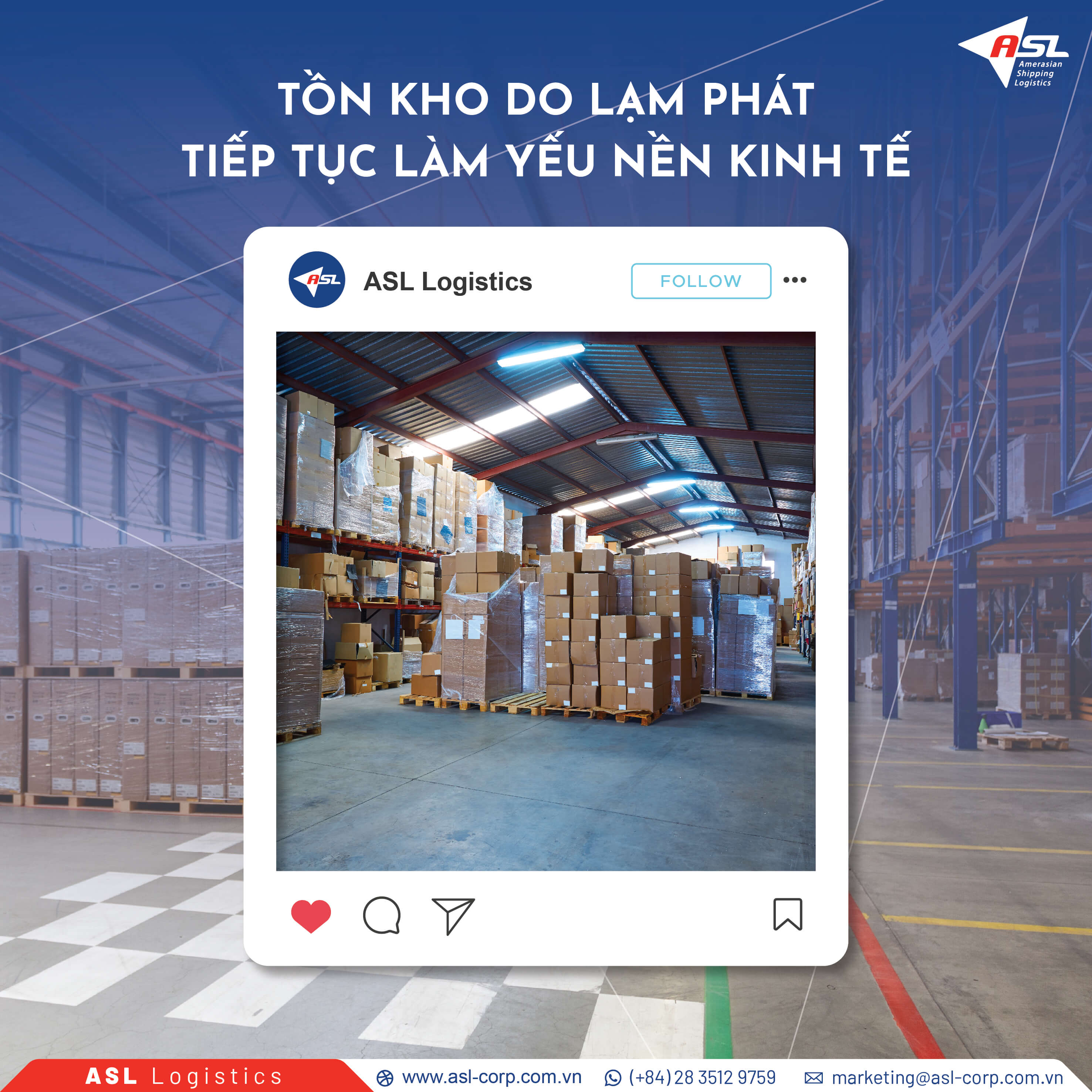 TỒN KHO DO LẠM PHÁT TIẾP TỤC LÀM YẾU NỀN KINH TẾ