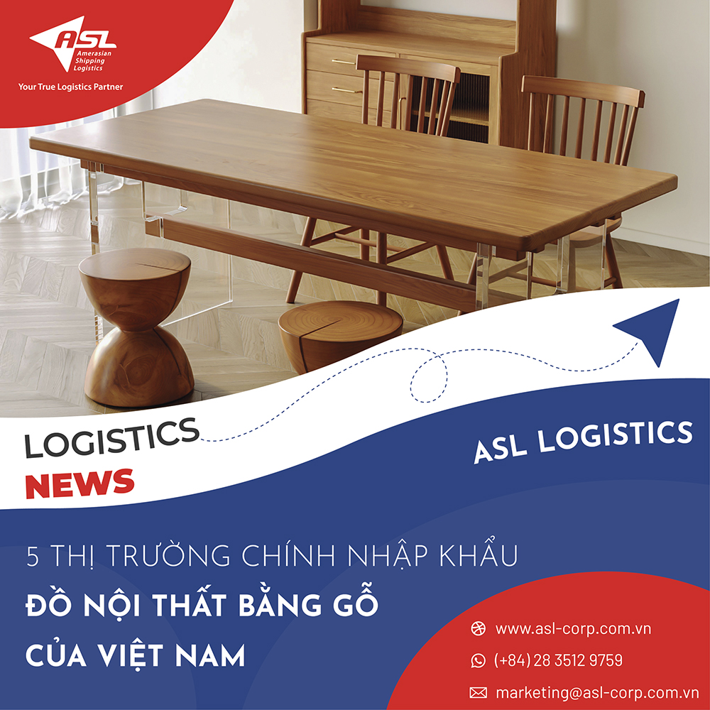 5 MAIN MARKETS IMPORTING WOODEN FURNITURE OF VIETNAM