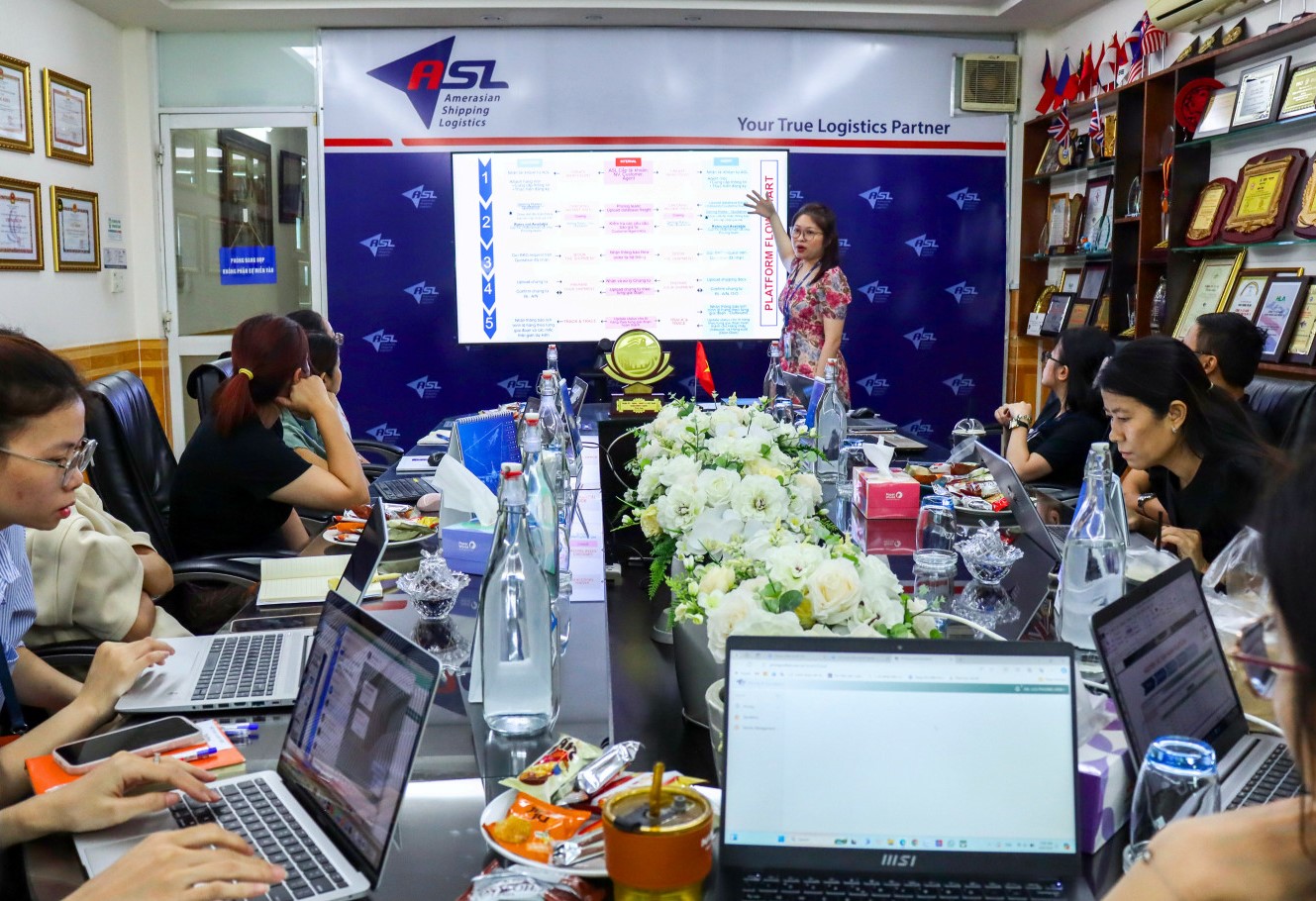 ASL LOGISTICS TRIỂN KHAI ĐÀO TẠO ỨNG DỤNG NỀN TẢNG QUẢN LÝ GIÁ DỊCH VỤ TRỰC TUYẾN “ASL E-PRICING PLATFORM”