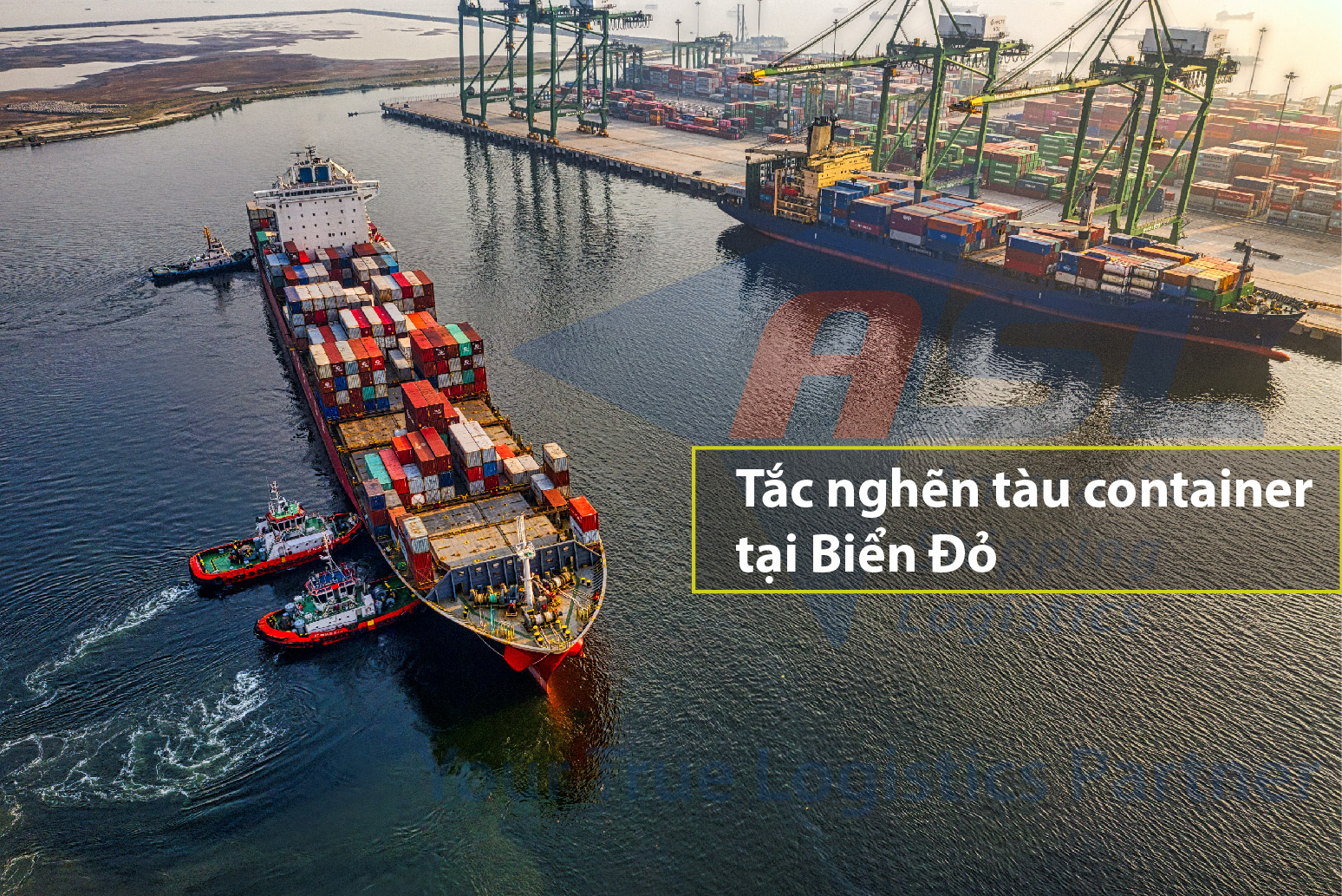 Tắc nghẽn tàu container tại Biển Đỏ - Nhiều hàng hóa bị ùn ứ